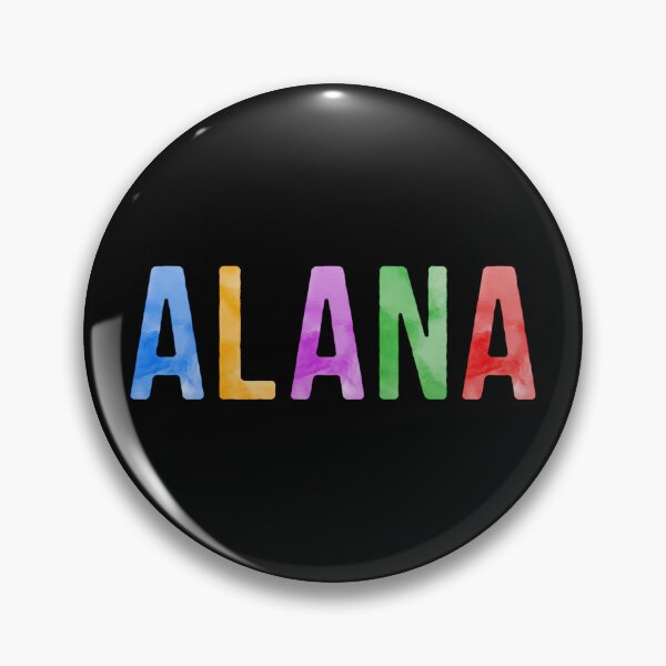 Item preview, Alana Name Bright Colors designed and sold by Jeallan Designs.