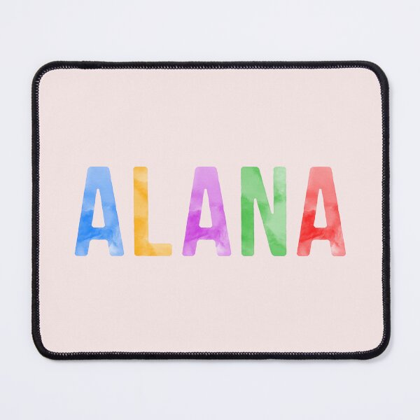 Artikelvorschau, Alana Name Helle Farben entworfen und verkauft von Jeallan Designs.