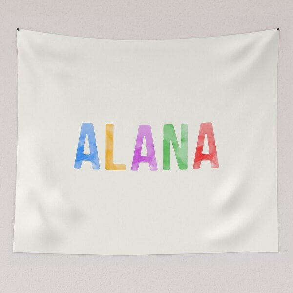 Item preview, Alana Name Bright Colors designed and sold by Jeallan Designs.
