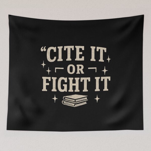 Item preview, Funny PhD graduate- Cite it or Fight it  designed and sold by DemureArtsy.