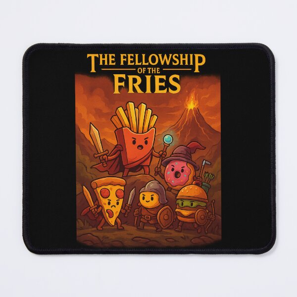 Item preview, The Fellowship of the Fries – Epic Fantasy Snack Squad Parody designed and sold by WittyLabs.