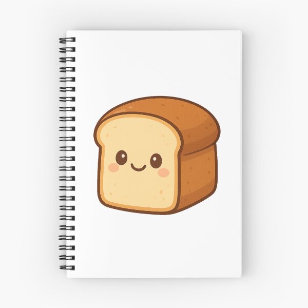 Item preview, Cute Smiling Kawaii Bread Loaf Cartoon Illustration Adorable Bakery Slice Breakfast Food Sweet Toast Character designed and sold by Mimoshi ⭐⭐⭐⭐⭐.