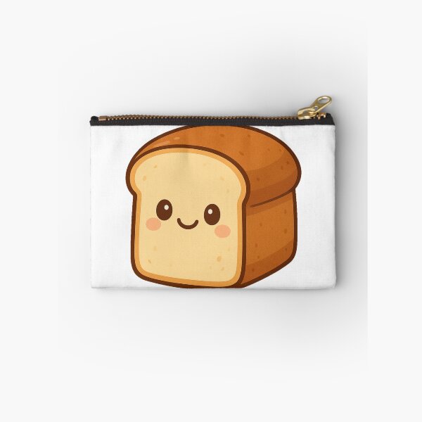 Item preview, Cute Smiling Kawaii Bread Loaf Cartoon Illustration Adorable Bakery Slice Breakfast Food Sweet Toast Character designed and sold by Mimoshi ⭐⭐⭐⭐⭐.