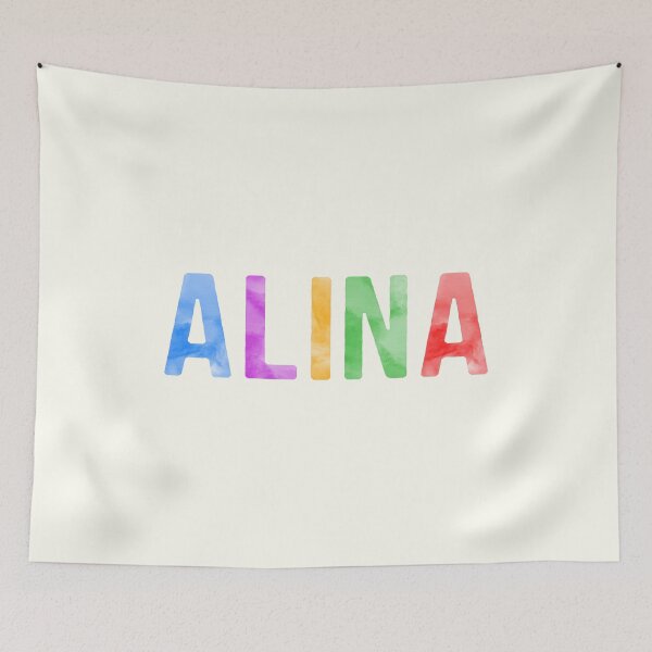 Item preview, Alina Name Bright Colors designed and sold by Jeallan Designs.