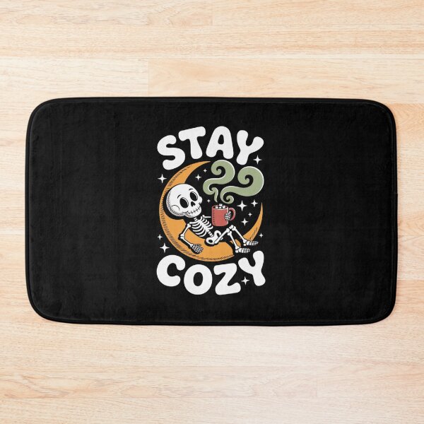 Item preview, Stay Cozy Skeleton – Halloween Moon & Mug Design designed and sold by teevoxx.