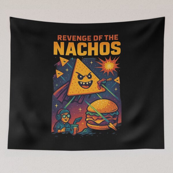 Item preview, Revenge of the Nachos – Space Snack Attack Parody designed and sold by WittyLabs.