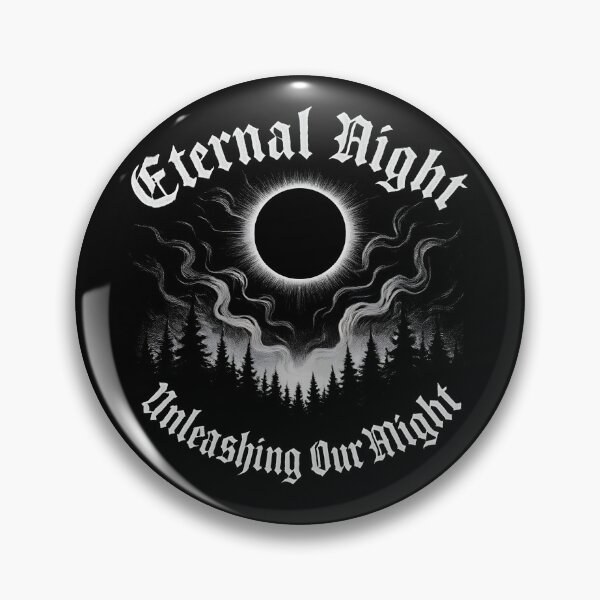 Item preview, Dark Metalhead Design Eternal Night Unleashing Our Might designed and sold by Krossgor.