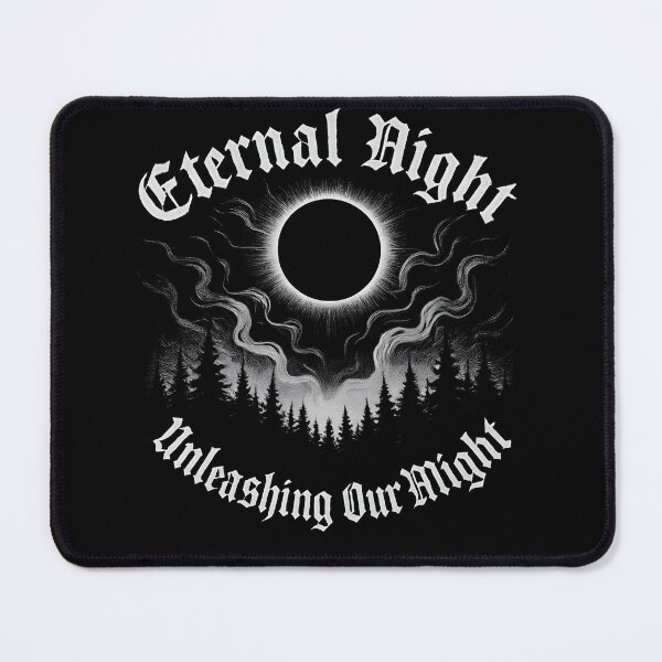 Item preview, Dark Metalhead Design Eternal Night Unleashing Our Might designed and sold by Krossgor.