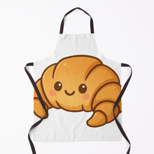Item preview, Cute Smiling Kawaii Croissant Cartoon Pastry Illustration Adorable Bakery Bread Breakfast Food Sweet Snack Character designed and sold by Mimoshi ⭐⭐⭐⭐⭐.