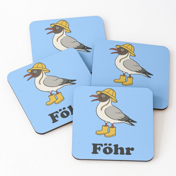 Item preview, Föhr Black-headed Gull in Rain Outfit – Funny Island Design designed and sold by Print-Zoo.