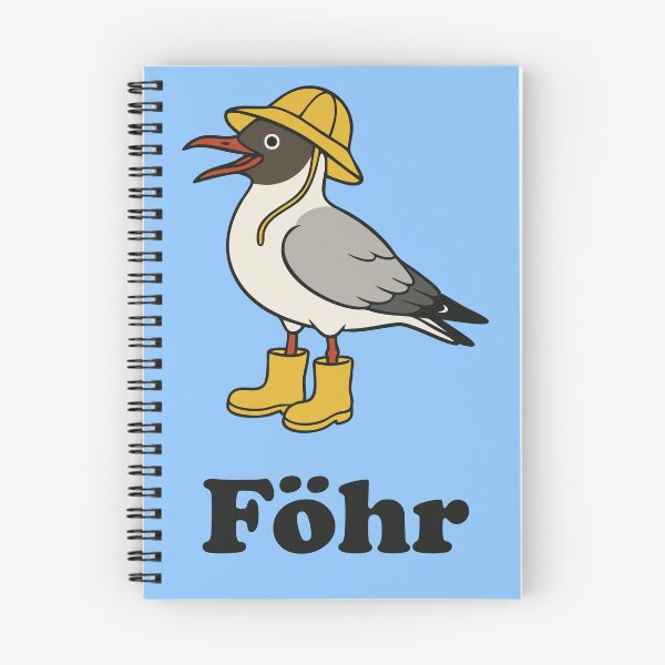 Item preview, Föhr Black-headed Gull in Rain Outfit – Funny Island Design designed and sold by Print-Zoo.