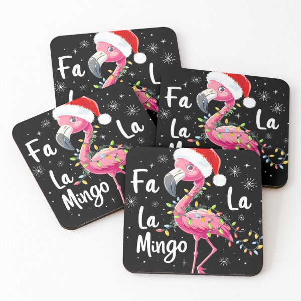 Item preview, Fa La La Mingo Flamingo Christmas Holiday Lights Tropical Fun designed and sold by ChristelCondie1.