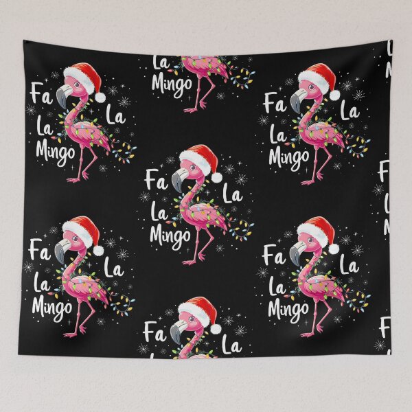 Item preview, Fa La La Mingo Flamingo Christmas Holiday Lights Tropical Fun designed and sold by ChristelCondie1.
