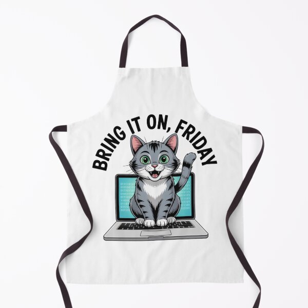Item preview, Bring It On Friday – Confident Cat on Laptop Developer Design designed and sold by teevoxx.