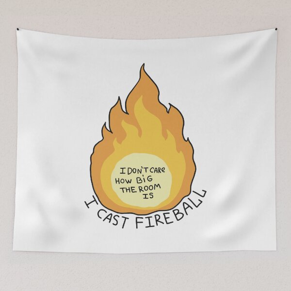 Item preview, I Cast Fireball Dungeons And Dragons Print designed and sold by Julia Sol.