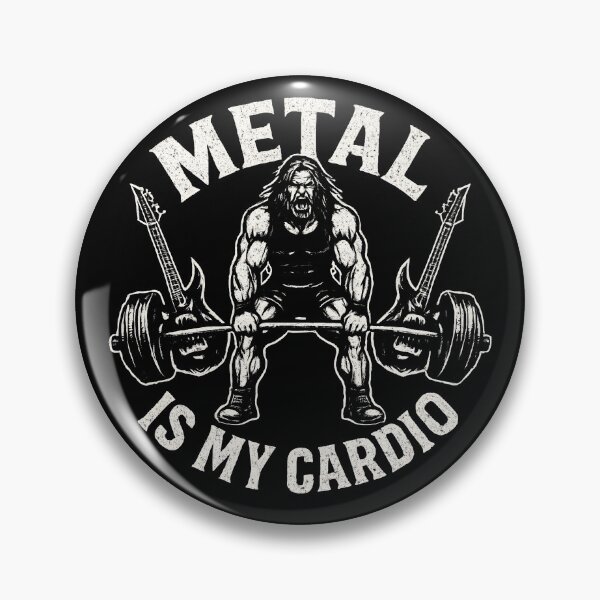 Item preview, Metalhead Slogan Metal Is My Cardio designed and sold by Krossgor.