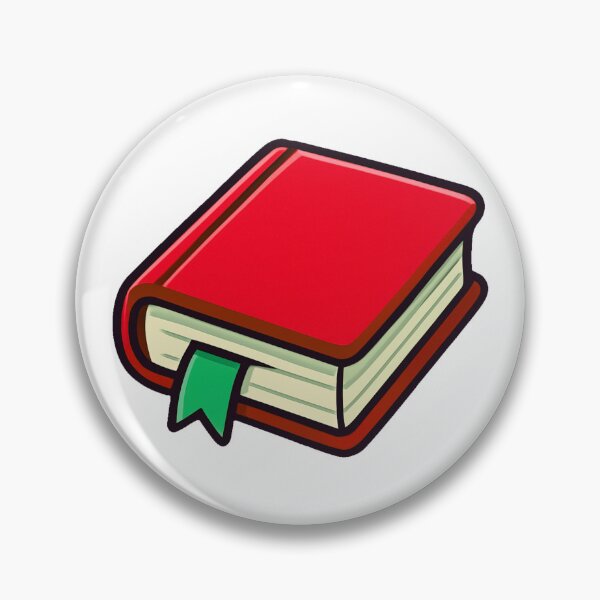 Item preview, Red Cartoon Book with Green Bookmark Cute Education Knowledge School Study Reading Learning Symbol Flat Design designed and sold by Mimoshi ⭐⭐⭐⭐⭐.