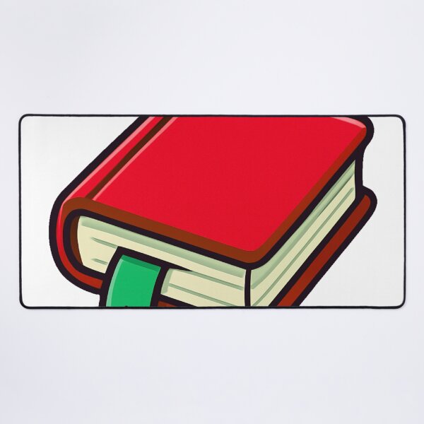 Item preview, Red Cartoon Book with Green Bookmark Cute Education Knowledge School Study Reading Learning Symbol Flat Design designed and sold by Mimoshi ⭐⭐⭐⭐⭐.