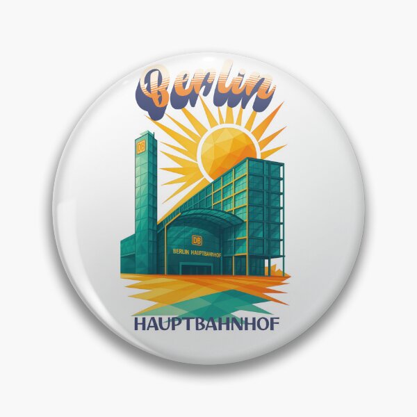 Item preview, BERLIN Hauptbahnhof- Urban Retro Dreams designed and sold by Earth Celebration Designs.