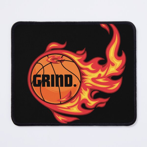 Item preview, Fiery Basketball “GRIND” Sports Motivation Design designed and sold by Superejayyy.
