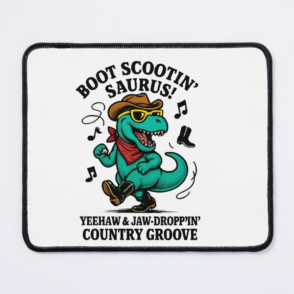 Item preview,  Boot Scootin’ Saurus! designed and sold by Diesel Drinking Dinosaurs.