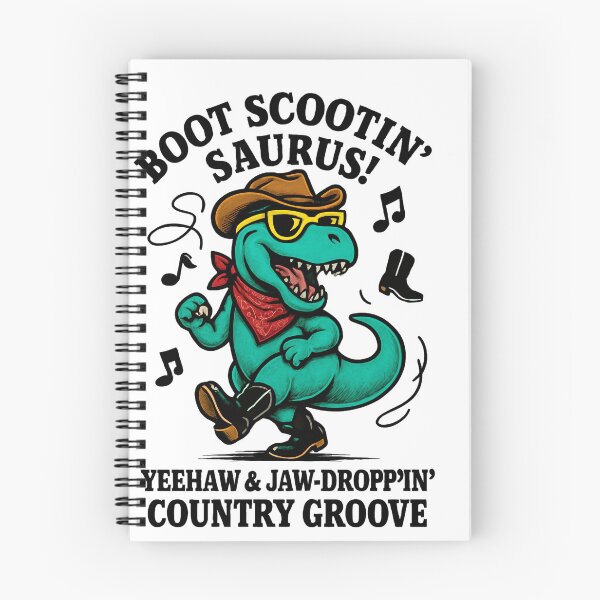 Item preview,  Boot Scootin’ Saurus! designed and sold by Diesel Drinking Dinosaurs.