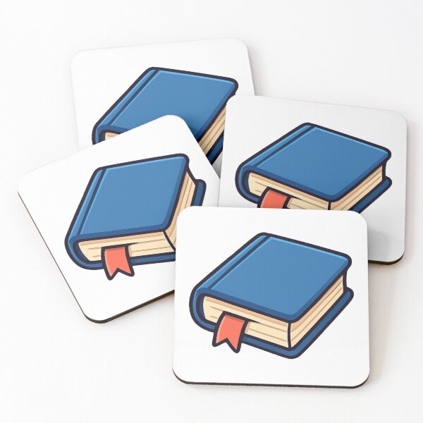 Item preview, Blue Cartoon Book with Red Bookmark Cute Education Knowledge Study School Reading Learning Symbol Flat Design designed and sold by Mimoshi ⭐⭐⭐⭐⭐.