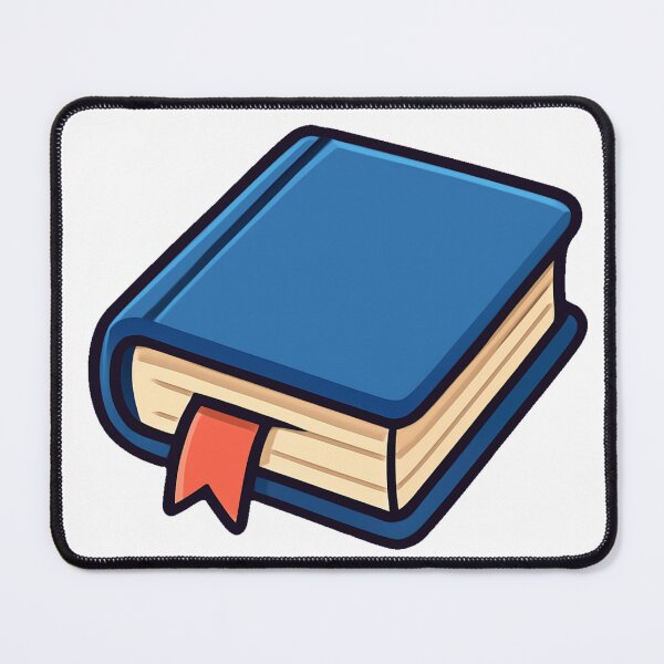 Item preview, Blue Cartoon Book with Red Bookmark Cute Education Knowledge Study School Reading Learning Symbol Flat Design designed and sold by Mimoshi ⭐⭐⭐⭐⭐.