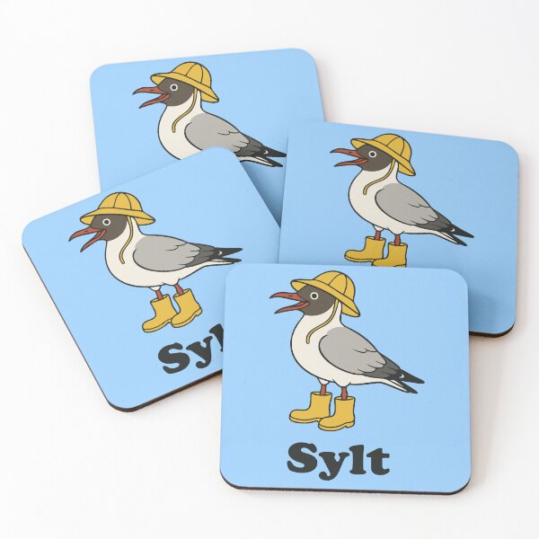 Item preview, Sylt Black-headed Gull in Rain Outfit – Funny Island Design designed and sold by Print-Zoo.