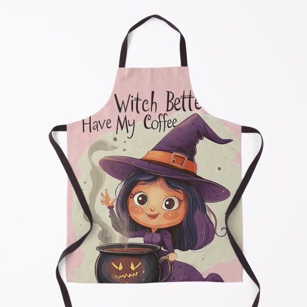 Item preview, Witch Better Have My Coffee – cute witch with coffee kettle for Halloween designed and sold by Meiersbeste.