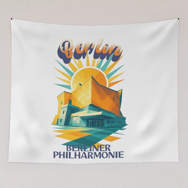Item preview, Berlin - BERLIN PHILHARMONIC - Urban Retro Dreams designed and sold by Earth Celebration Designs.