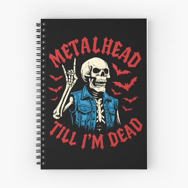 Aperçu de l'œuvre Heavy Metal Design Metalhead Jusqu'à ma mort créée et vendue par Krossgor.