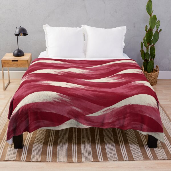 Item preview, Abstract Red Painterly Waves Pattern designed and sold by Prismatect.
