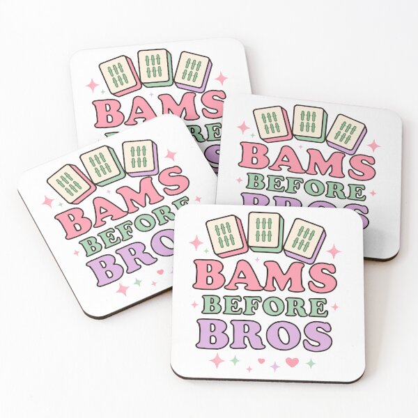 Item preview, Funny Mahjong gift ~ Bams Before Bros Mahjong Player Gift designed and sold by Sunnyneststudio.