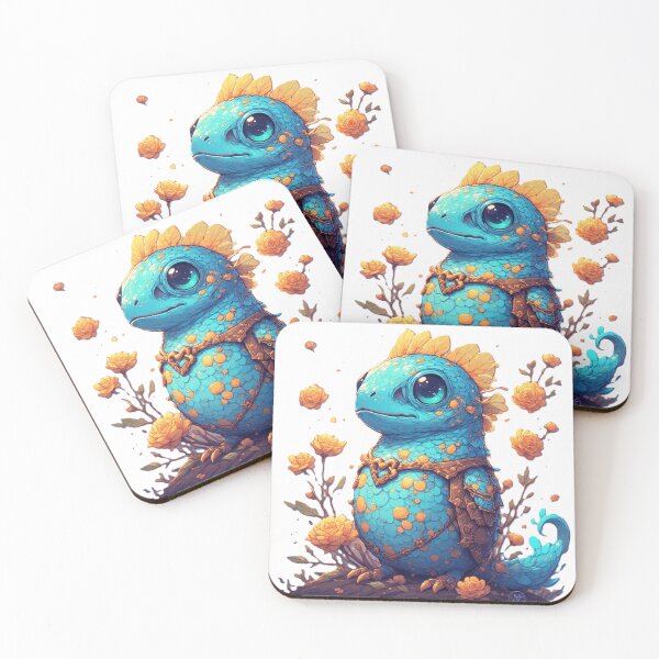 Item preview, Blossom Salamander – Cute Fantasy Lizard Knight by NegarTv Designs designed and sold by NegarTv Designs.