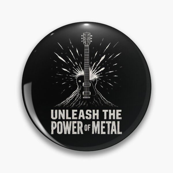 Artikelvorschau, Metalhead-Slogan „Entfesselt die Kraft des Metals“ entworfen und verkauft von Krossgor.