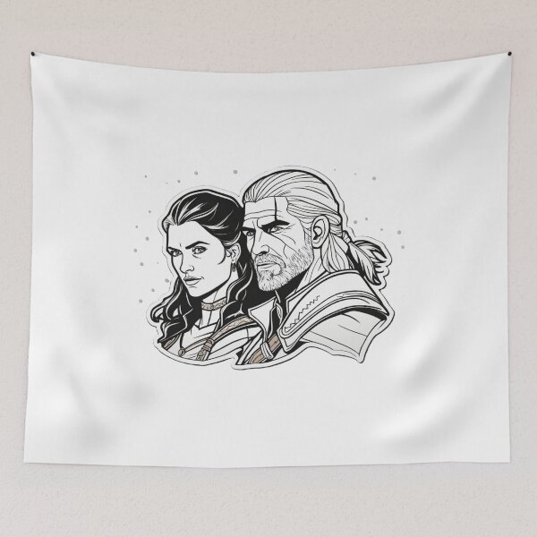 Item preview, Witcher Saga FanArt: Geralt and Yennefer designed and sold by mrGrayMan.