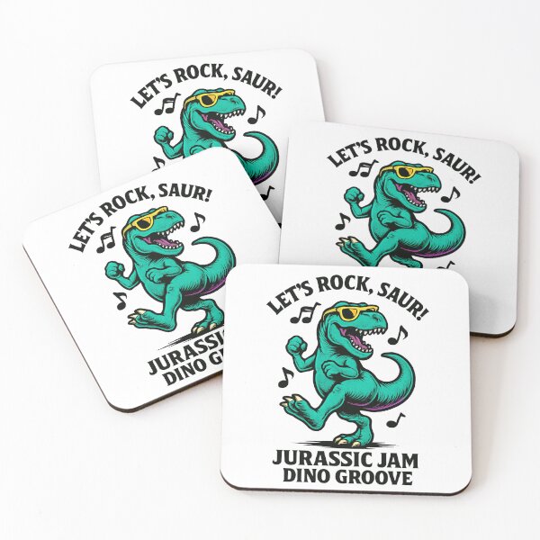 Item preview,  Let’s Rock, Saur! designed and sold by Diesel Drinking Dinosaurs.
