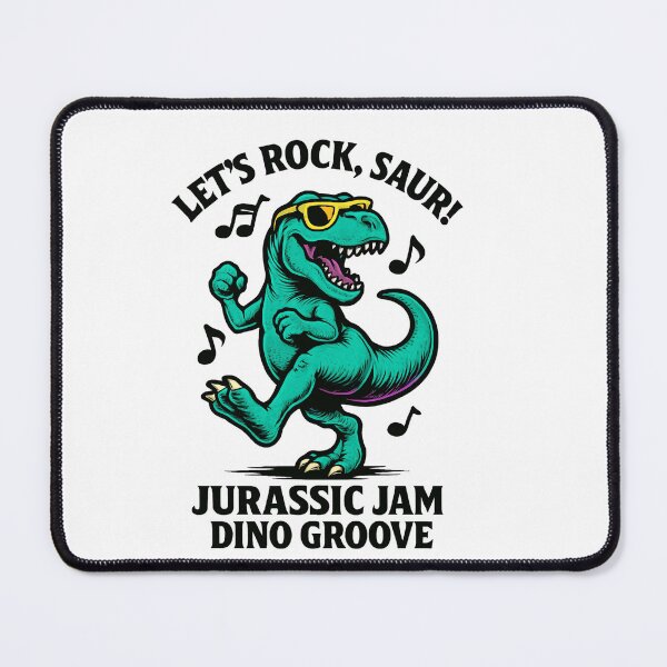 Item preview,  Let’s Rock, Saur! designed and sold by Diesel Drinking Dinosaurs.
