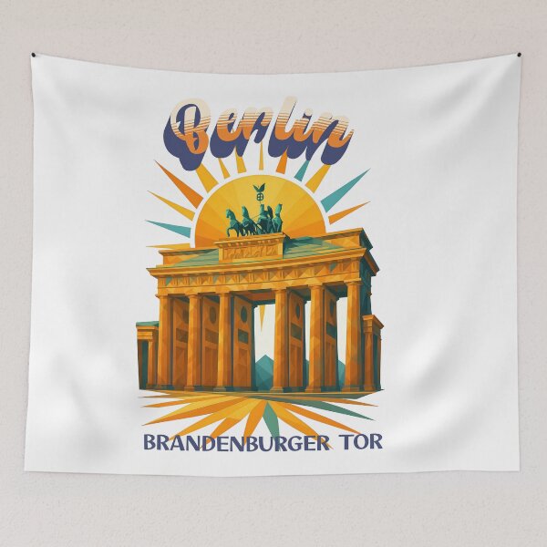 Item preview, Berlin - BRANDENBURG GATE - Urban Retro Dreams designed and sold by Earth Celebration Designs.