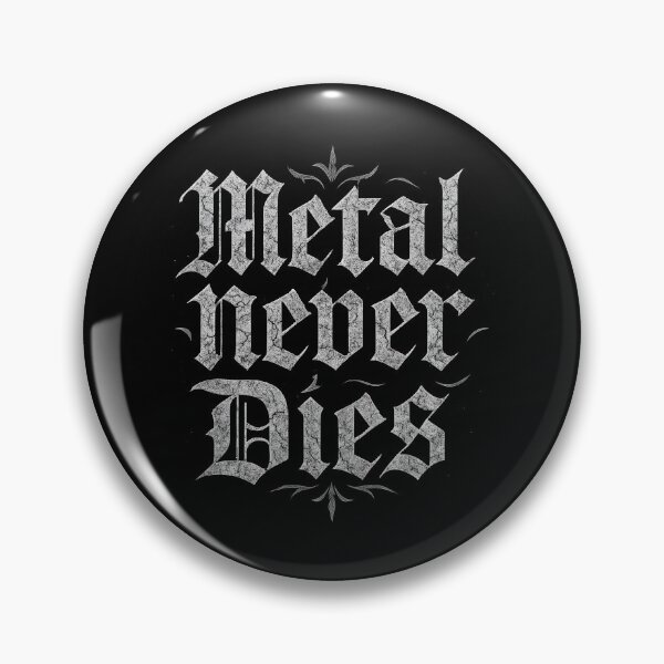 Aperçu de l'œuvre Slogan du métalleux Le métal ne meurt jamais créée et vendue par Krossgor.
