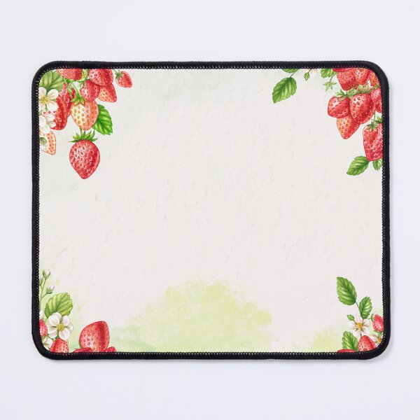 Item preview, Strawberry Pattern Watercolor Illustration designed and sold by FurEverLove.