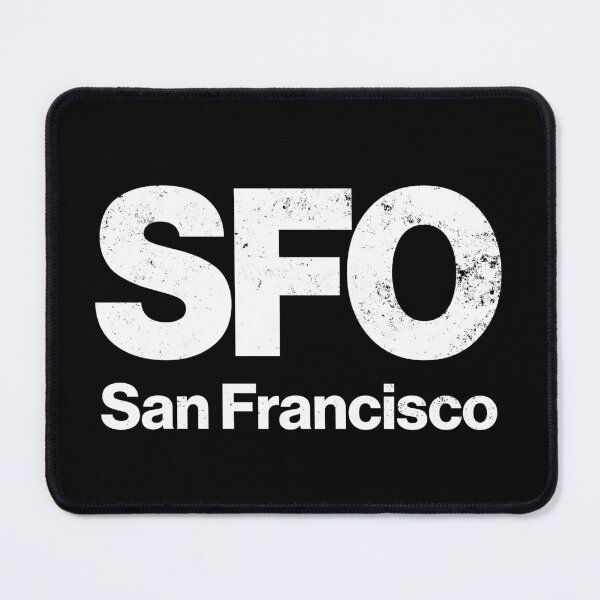 Item preview, SFO San Francisco Airport Code Tag (Distressed Graphic) designed and sold by TurbineDesign.