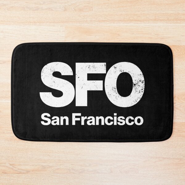 Item preview, SFO San Francisco Airport Code Tag (Distressed Graphic) designed and sold by TurbineDesign.