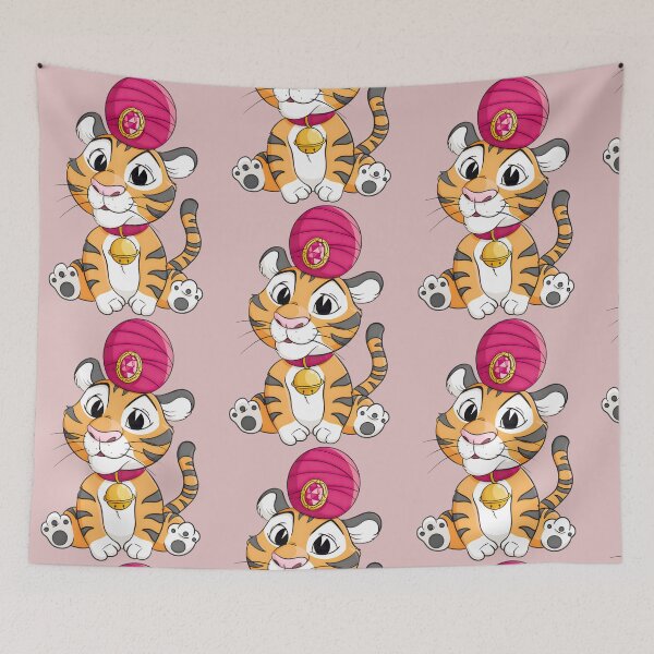 Item preview, Cute Tiger Cub in Red Turban with Jewel | Follow Your Heart's Path designed and sold by ChristelCondie1.