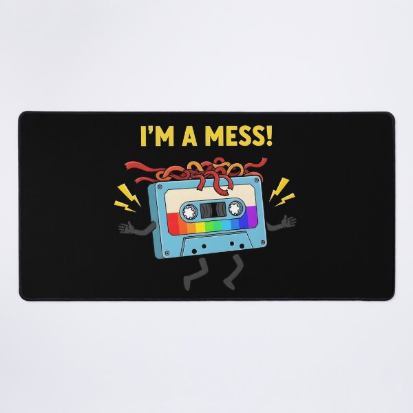 Item preview, I’m a Mess 80s Vintage Music Design - Funny Retro Cassette Tape designed and sold by fawzimorsy.