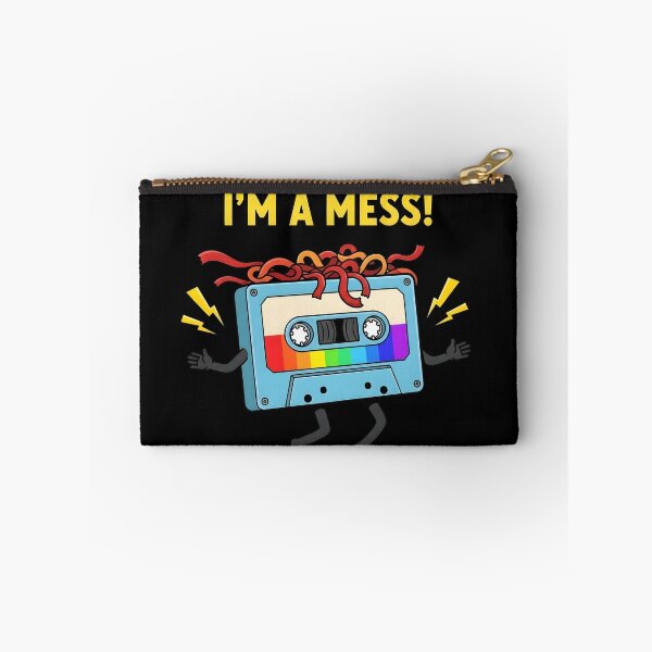 Item preview, I’m a Mess 80s Vintage Music Design - Funny Retro Cassette Tape designed and sold by fawzimorsy.