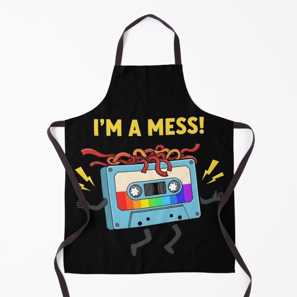 Item preview, I’m a Mess 80s Vintage Music Design - Funny Retro Cassette Tape designed and sold by fawzimorsy.