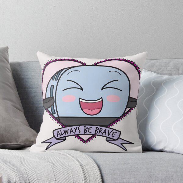 Item preview, Always Be Brave Toaster - Cute Kawaii Heart Smiling Appliance designed and sold by ChristelCondie1.