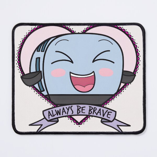 Item preview, Always Be Brave Toaster - Cute Kawaii Heart Smiling Appliance designed and sold by ChristelCondie1.